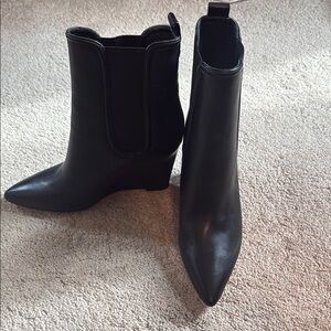 Never Worn. Black Ankle Boots
